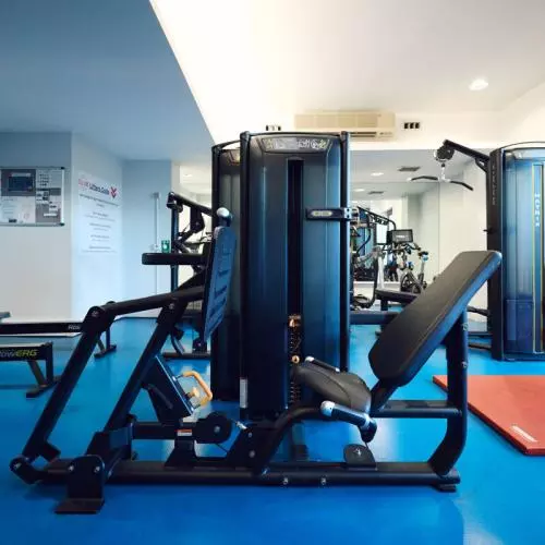 Weights machine in the University Club Gym